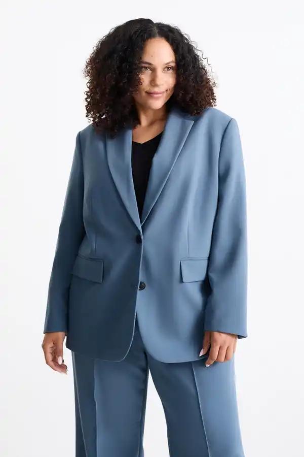 Bild 1 von C&A Business-Blazer-Relaxed Fit, Türkis, Größe: 50