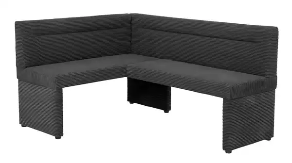 Bild 1 von Eckbank Cord anthrazit 168 x 86 cm Bank - FABIA