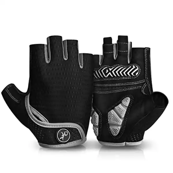 Bild 1 von MOREOK Fahrradhandschuhe für Herren Damen Sommer Radsporthandschuhe Halbfinger 5MM SBR Gel rutschfeste/stoßdämpfende Handschuhe für Mountainbike, Rennrad & Downhill