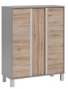 Stylife Highboard 77,5 cm SPLIT, Holznachbildung