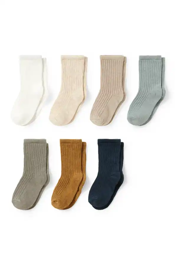 Bild 1 von C&A Multipack 7er-Baby-Socken, Blau, Größe: 15-17