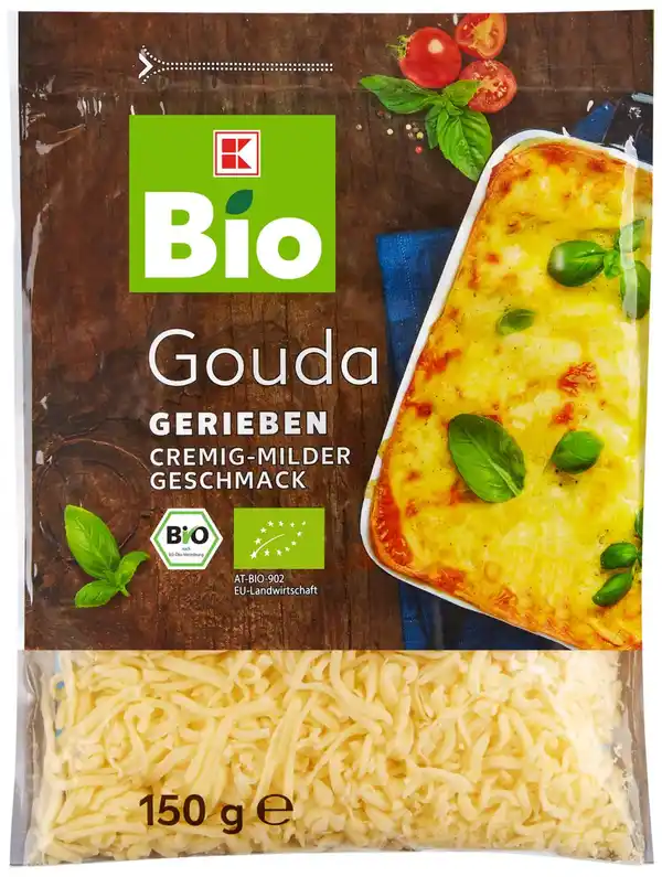 Bild 1 von K-BIO Bio-Gouda oder -Emmentaler, 150-g-Packg.