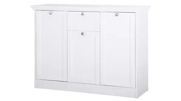 Bild 1 von Kommode mit 3 Türen weiß 120 cm - LANDWOOD