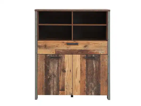 Bild 1 von Highboard mit 1 Schublade Old Wood Vintage - Beton - grau 107 cm - CLIF