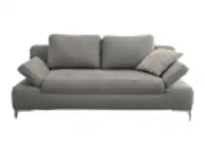 Schlafsofa inklusive Kissen grau 200 x 97 cm - JANO