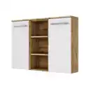 Bild 1 von Sideboard Livorno 90x66x20 cm Wotaneiche/Weiß NB