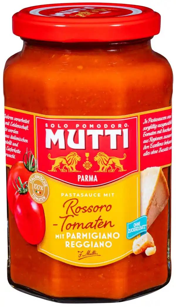 Bild 1 von MUTTI Pastasauce mit Parmigiano Reggiano, 400-g-Glas