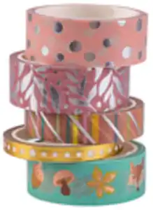 TALENTUS® Washi-Tape-Set, 5-teilig