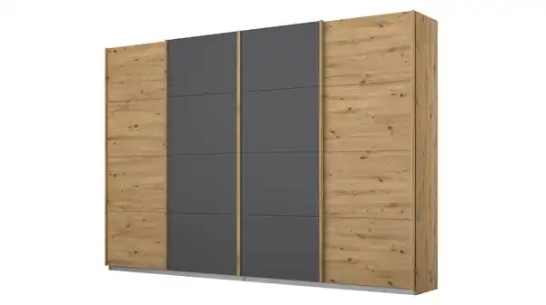 Bild 1 von Schwebetürenschrank Eiche 271 cm 4-türig - SYNCRONO