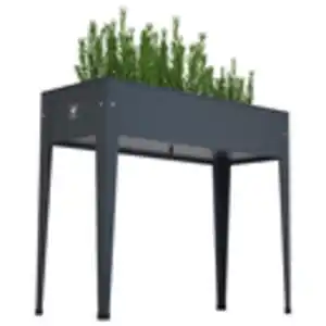 Herstera Garden Hochbeet Urban anthrazit Metall B/H/L: ca. 40x84x100 cm