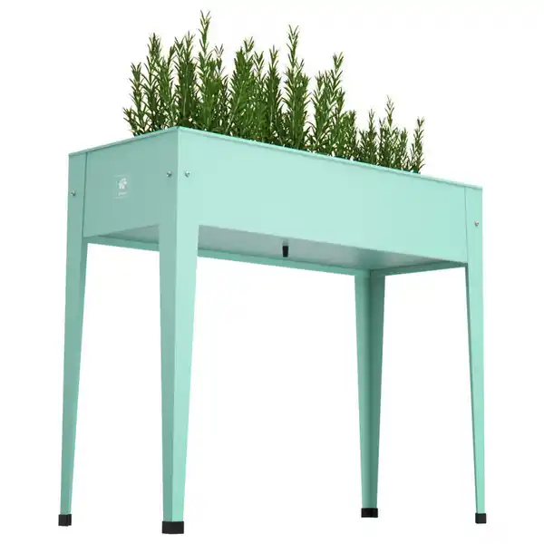 Bild 1 von Herstera Garden Hochbeet Urban mint Metall B/H/L: ca. 40x84x100 cm