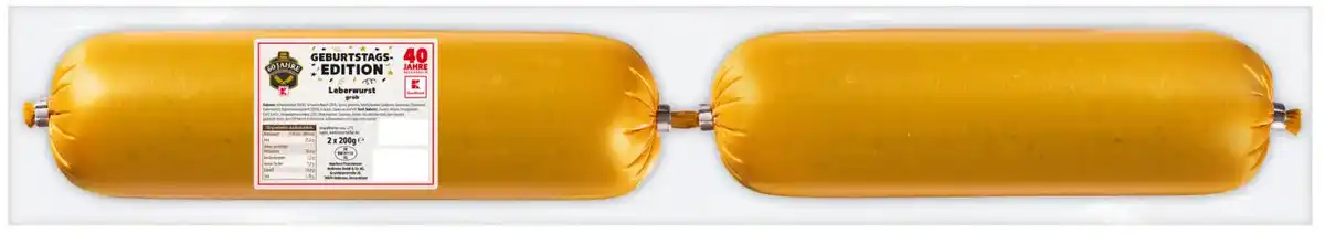 Bild 1 von Aus eigener Herstellung Leberwurst grob, 2 x 200-g-Packg.