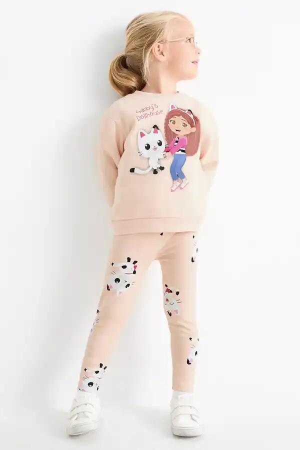 Bild 1 von C&A Gabby's Dollhouse-Set-Sweatshirt und Leggings-2 teilig, Rot, Größe: 92