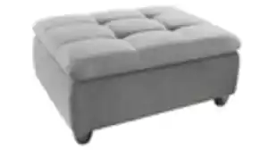 Hocker Sitzhocker 83 x 103 cm grau - GEORGIE