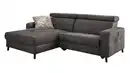 Bild 1 von Ecksofa mit Relaxfunktion grau 249 x 109 cm - DOPPIO