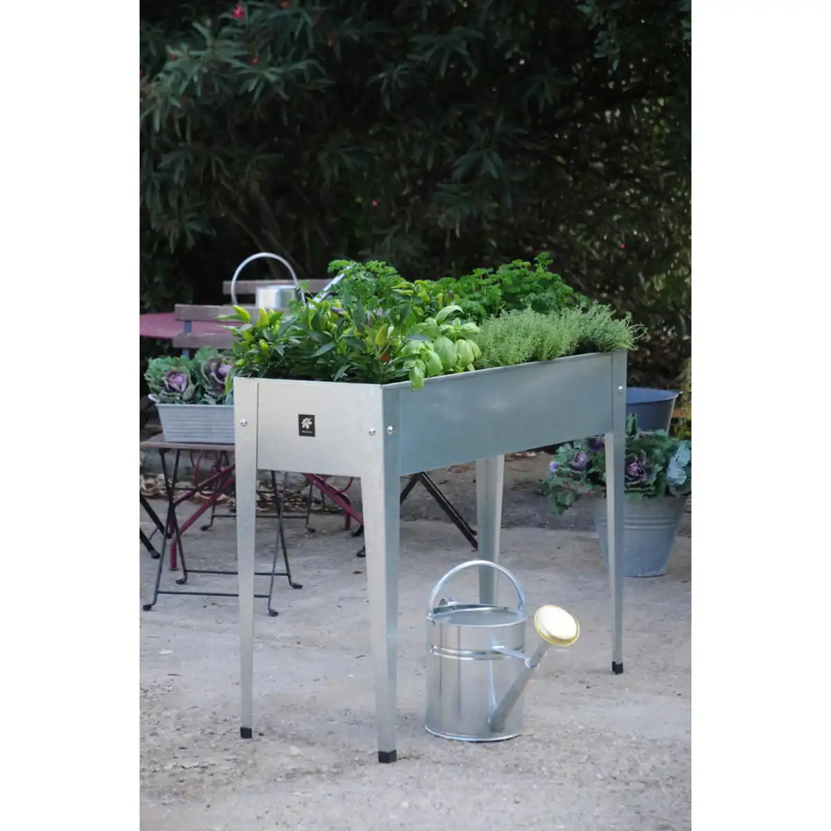 Bild 1 von Herstera Garden Hochbeet Urban silber Metall B/H/L: ca. 40x84x100 cm