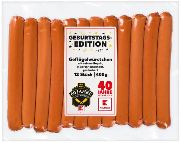 Bild 1 von Aus eigener Herstellung Geflügel-Würstchen, 12 St. = 400-g-Packg.