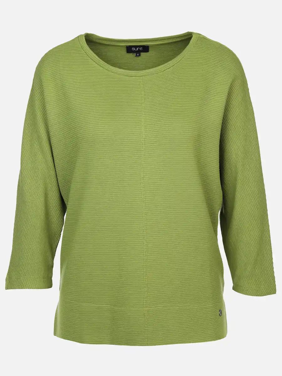 Bild 1 von Damen Ottoman Shirt in Ripp-Optik Grün