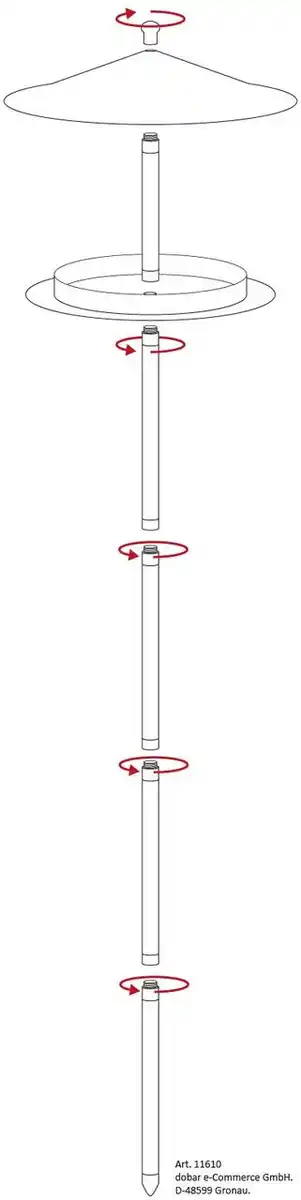 Bild 2 von Design Vogelhaus "Silberglanz", mit Ständer