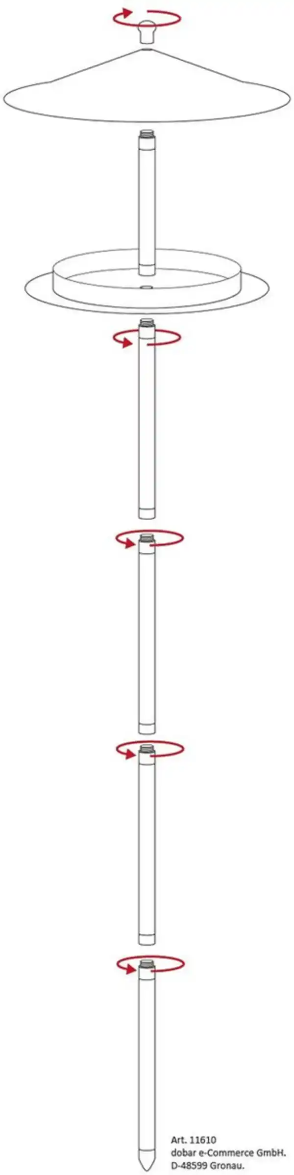 Bild 2 von Design Vogelhaus "Silberglanz", mit Ständer