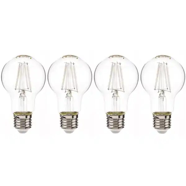 Bild 1 von LED-White-Filament-Leuchtmittel-Set 4er -  Birne E27 4.5W/ 470 Lumen