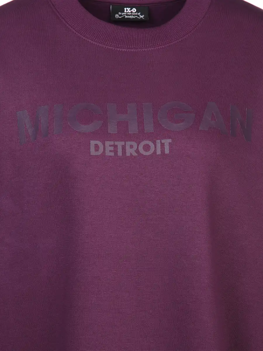 Bild 3 von Damen Sweatshirt mit Print Lila