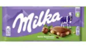 MILKA SCHOKOLADENTAFEL MILCH WEISSE GANZNUSS