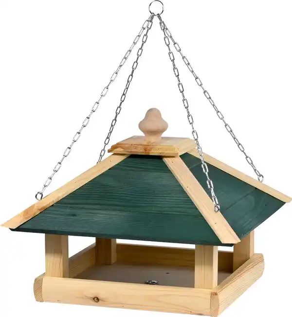 Bild 1 von Vogelfutterhaus aus Holz mit Kette