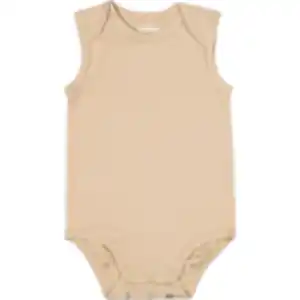 Babybody Ärmellos, Taupe, 74/80