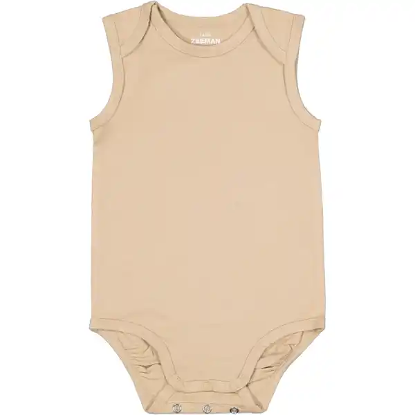 Bild 1 von Babybody Ärmellos, Taupe, 74/80