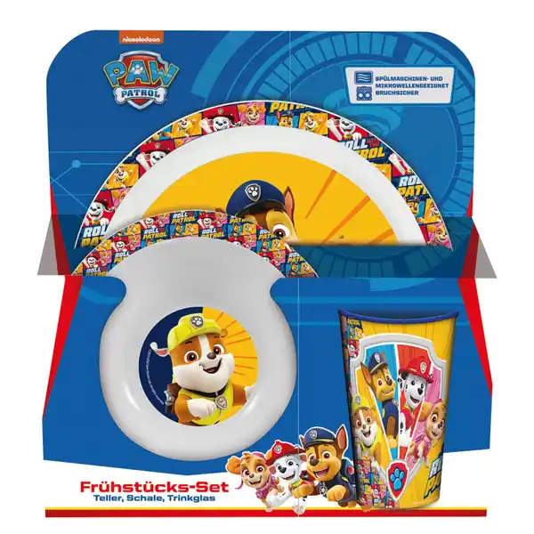 Bild 1 von Paw Patrol 3tlg.Frühstücks-Set