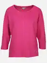 Bild 1 von Damen Ottoman Shirt in Ripp-Optik Pink