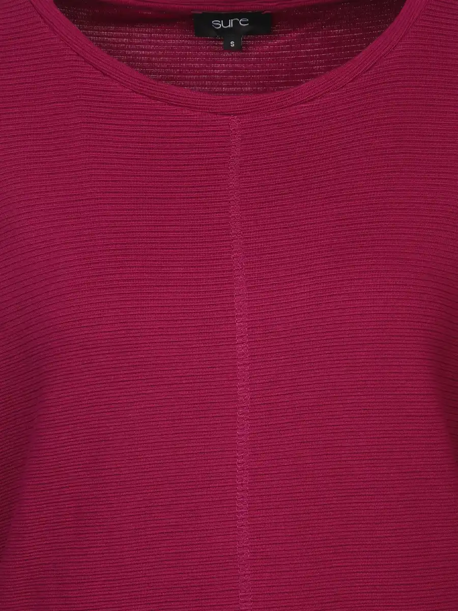 Bild 3 von Damen Ottoman Shirt in Ripp-Optik Rot