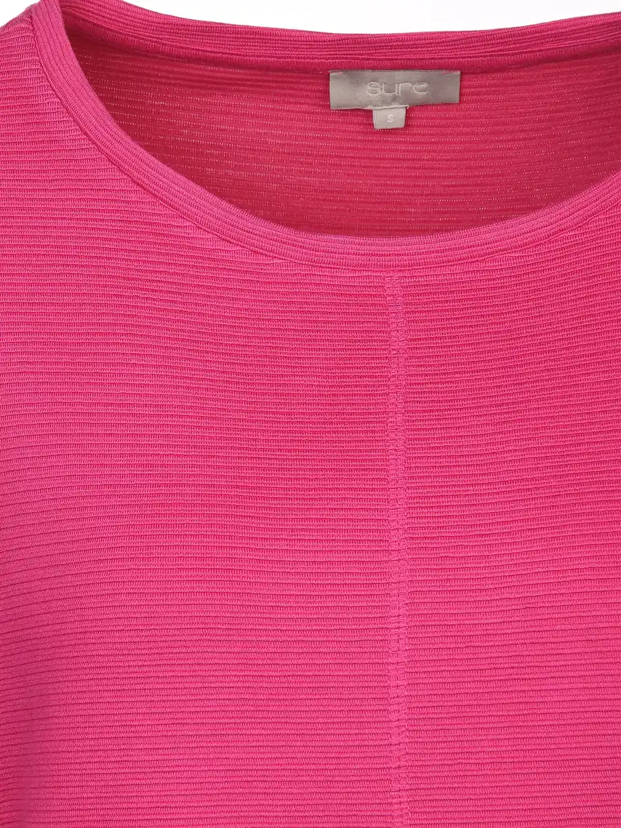 Bild 3 von Damen Ottoman Shirt in Ripp-Optik Pink