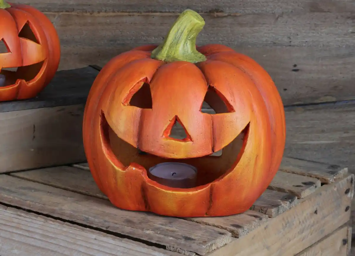 Bild 1 von Halloween Kürbis aus Magnesia 22cm