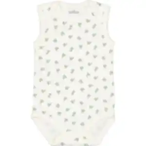 Babybody Ärmellos Umschlaghals, Cremefarbe, 50/56