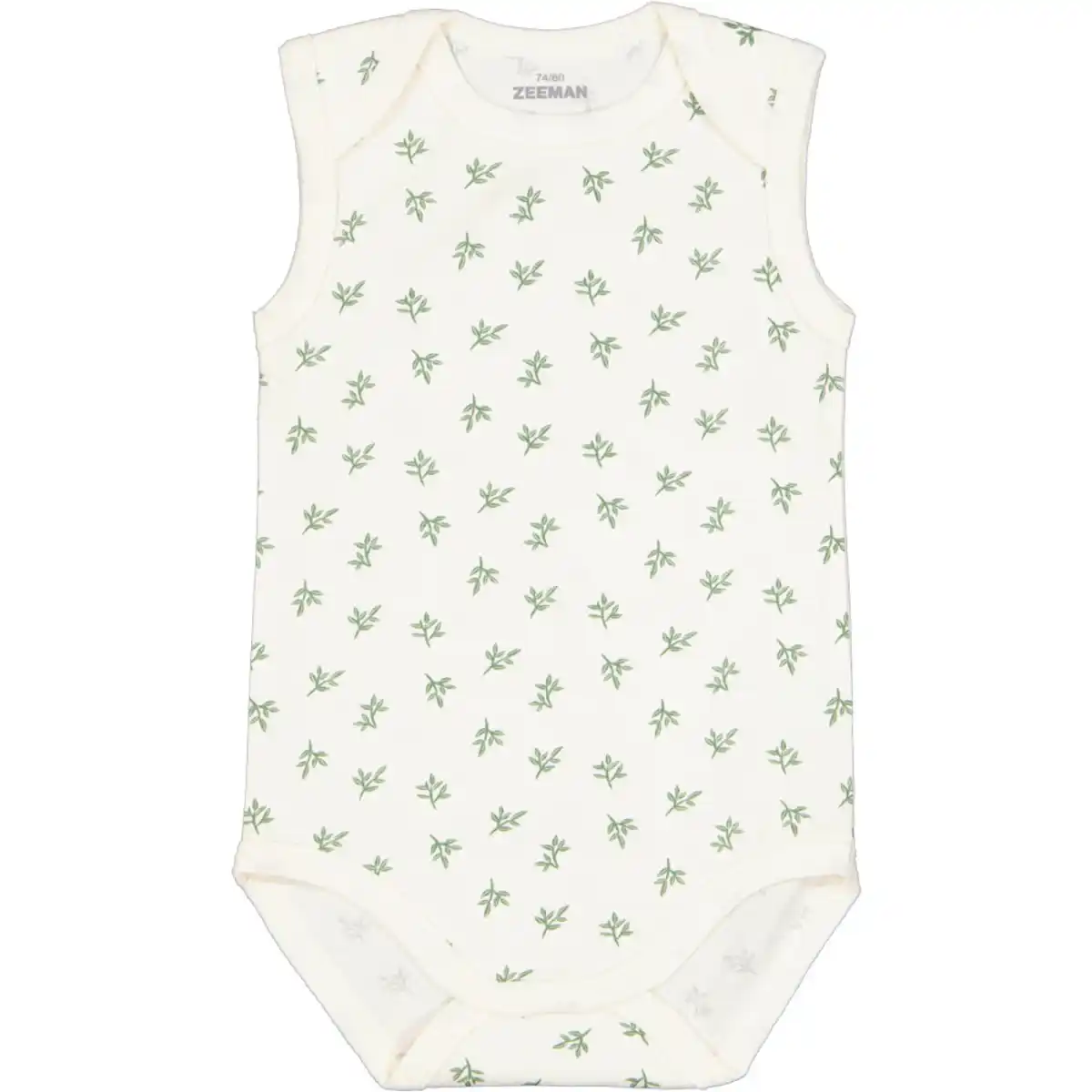 Bild 1 von Babybody Ärmellos Umschlaghals, Cremefarbe, 50/56