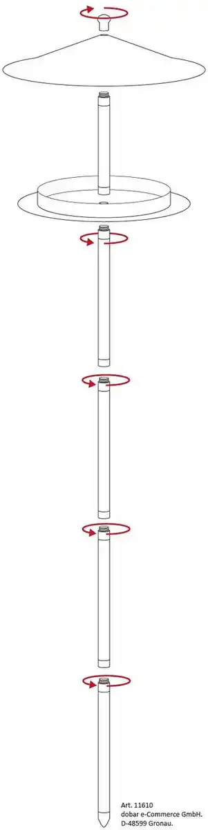 Bild 3 von Design Vogelhaus "Silberglanz", mit Ständer