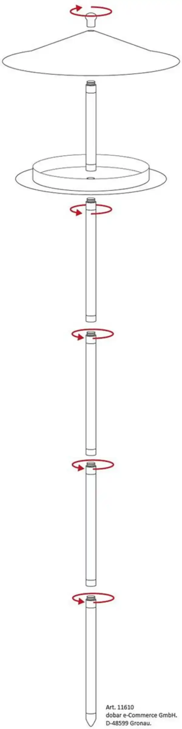 Bild 3 von Design Vogelhaus "Silberglanz", mit Ständer
