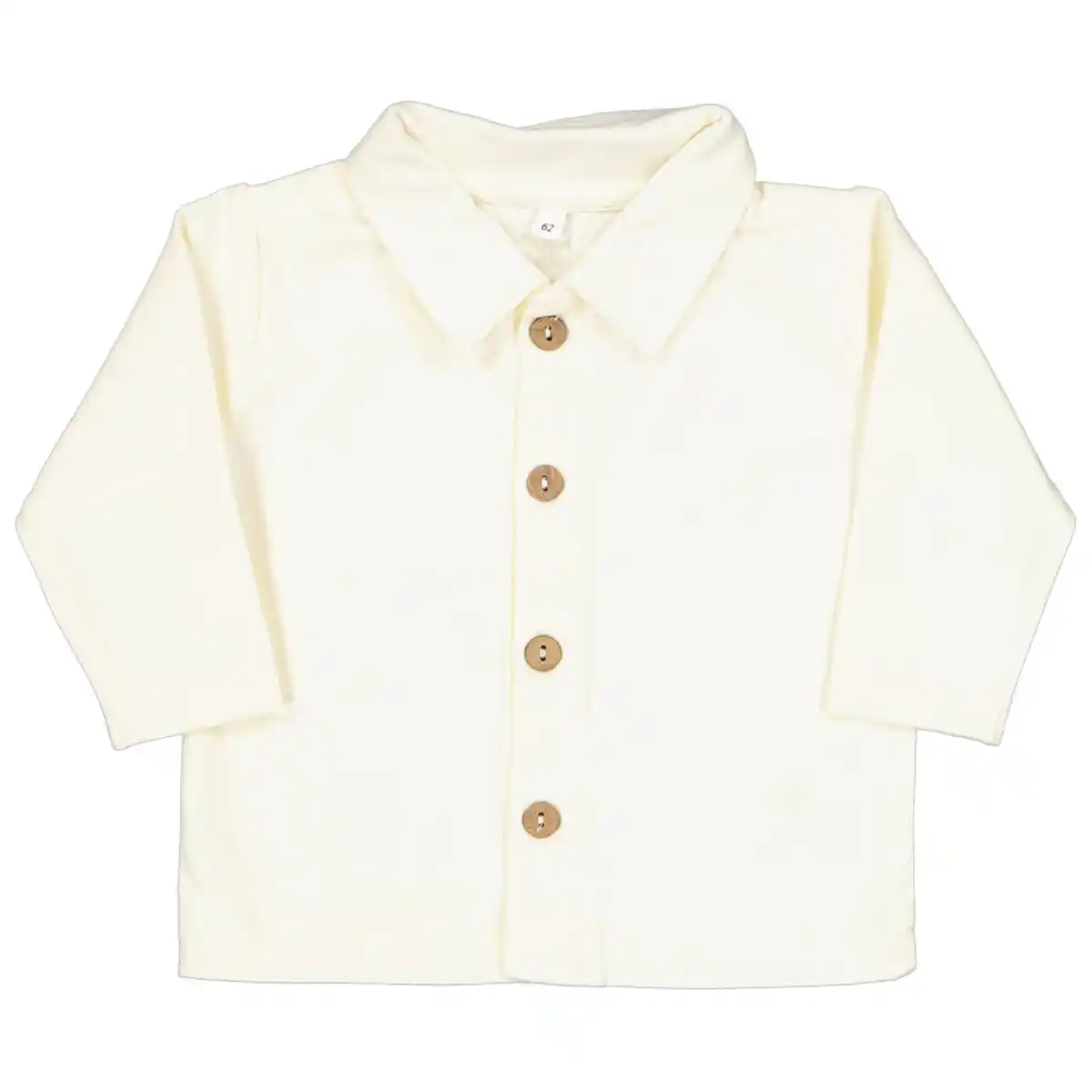 Bild 1 von Babybluse Lange Ärmel Stretch, Cremefarbe, 62