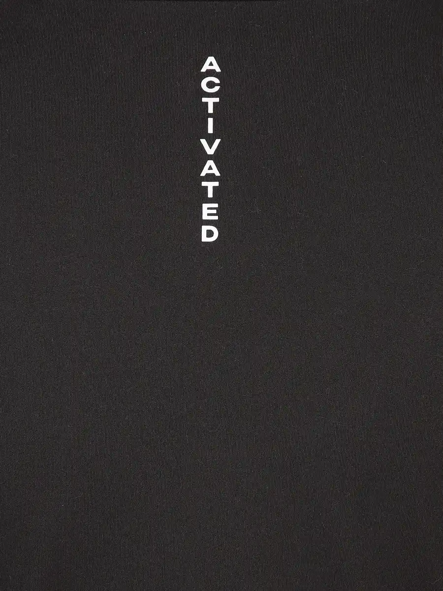 Bild 3 von Damen Sport Cropped Top mit langem Arm Schwarz