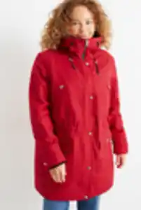 C&A Parka mit Kapuze, Rot, Größe: 50