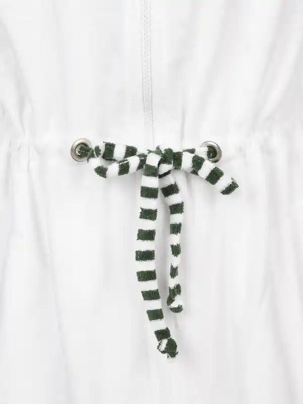 Bild 3 von Damen Bademantel mit Kapuze Weiß