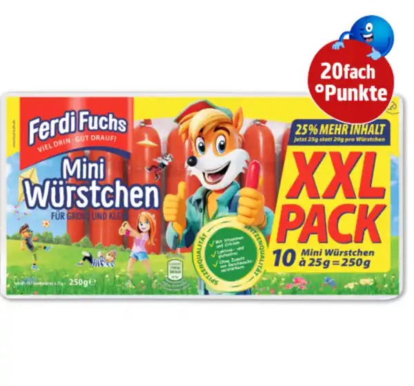 Bild 1 von FERDI FUCHS Mini Würstchen oder Geflügel Mini Würstchen*