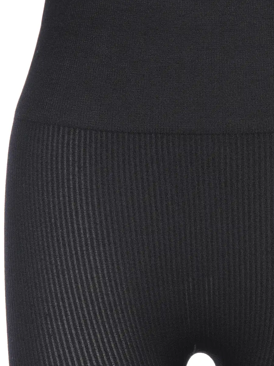 Bild 3 von Damen Leggings in Ripp-Optik Schwarz