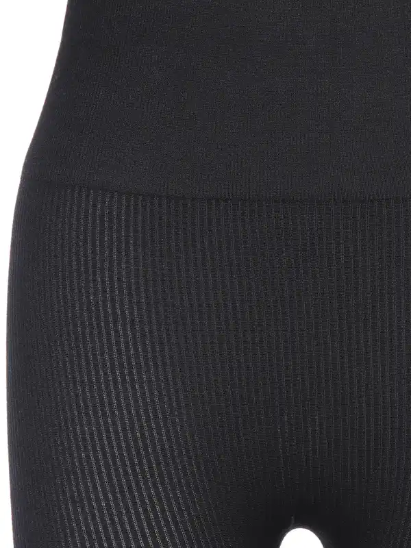 Bild 3 von Damen Leggings in Ripp-Optik Schwarz