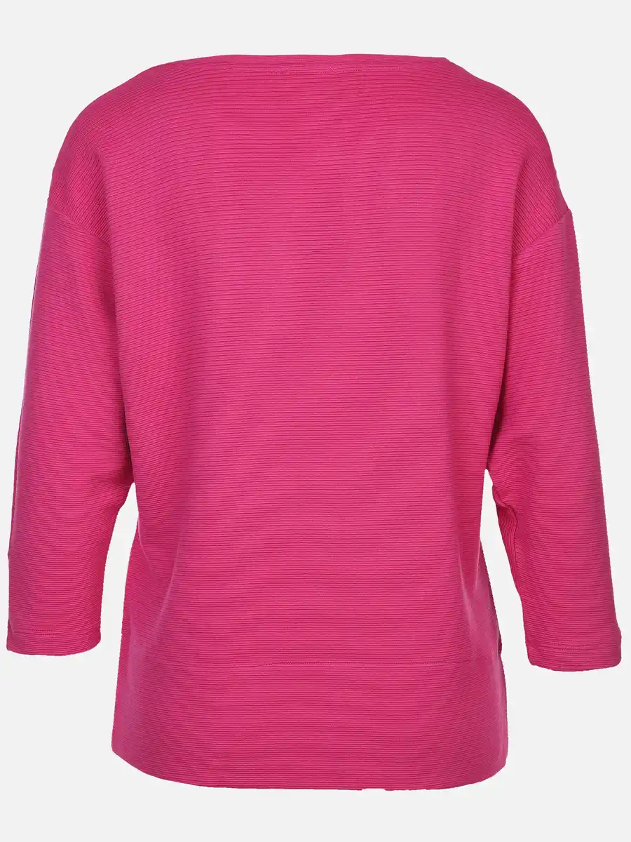 Bild 2 von Damen Ottoman Shirt in Ripp-Optik Pink