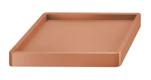 Bild 3 von Pflanzenroller m. erhöhtem Rand // eckig // 29 x 29 x 5,5 cm // terrakotta