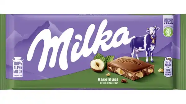 Bild 1 von MILKA SCHOKOLADENTAFEL MILCH MIT HASELNUSS