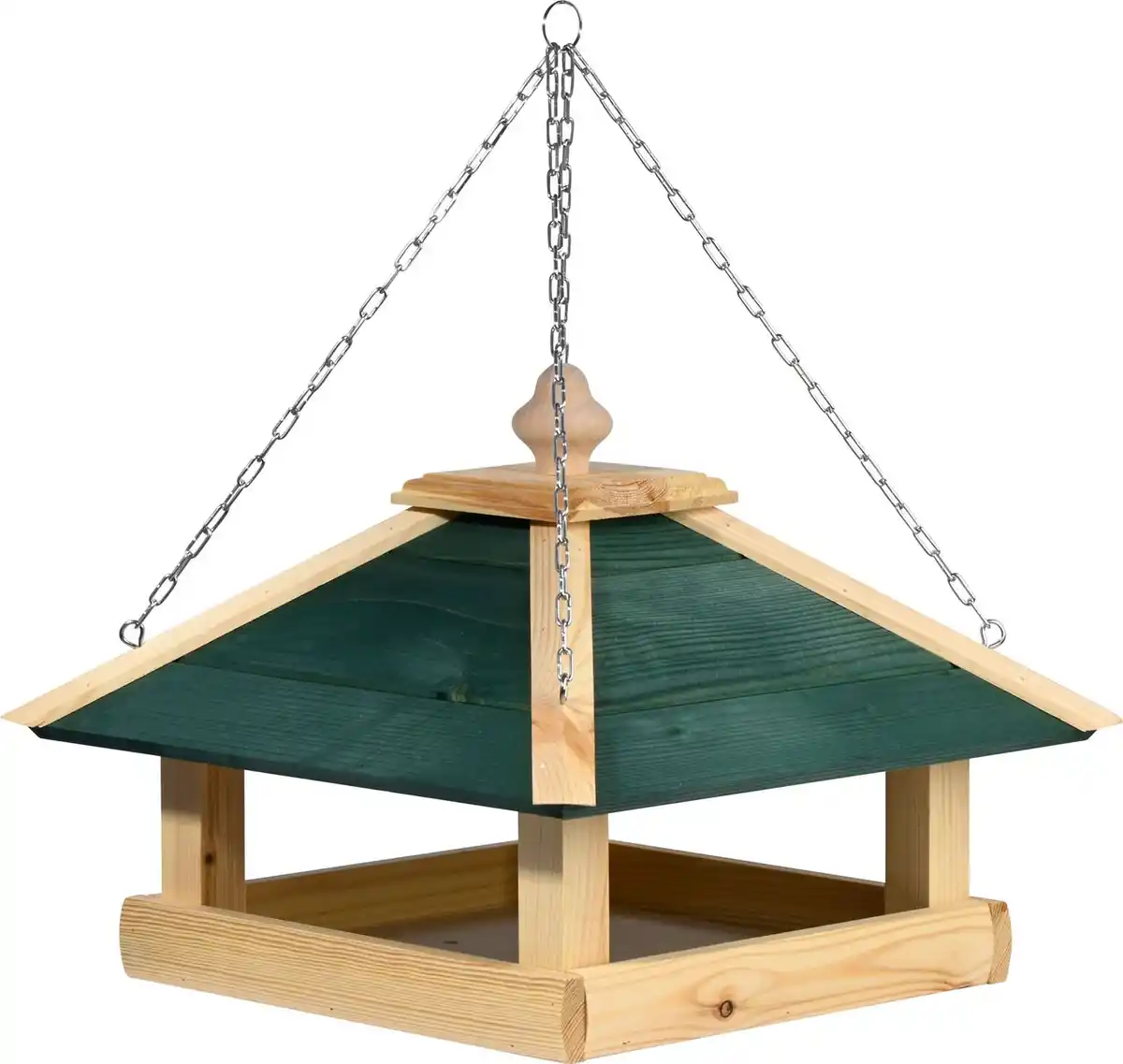 Bild 2 von Vogelfutterhaus aus Holz mit Kette